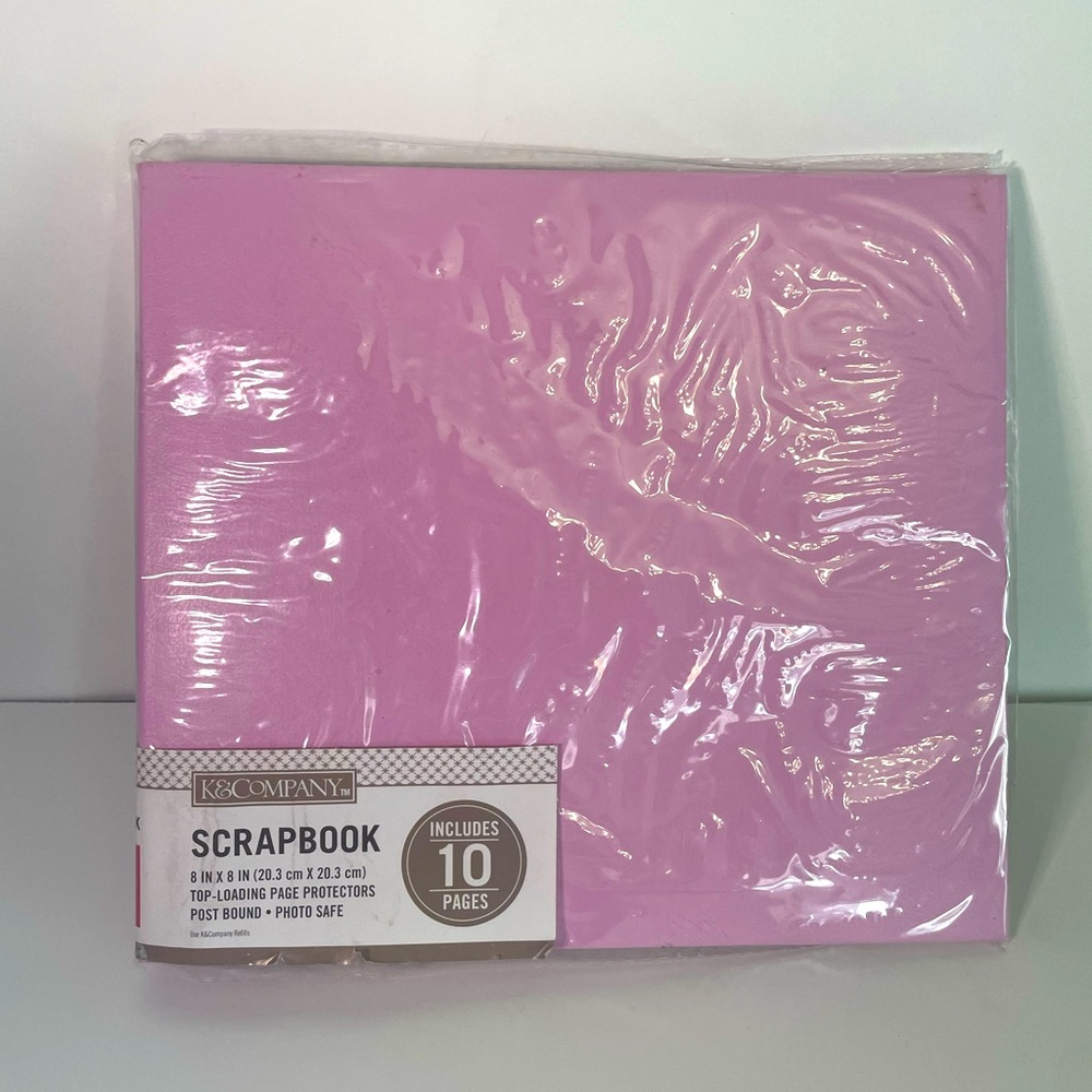 Pink Scrapbook 8inx8in new